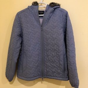 Blue Athleta Hooded Jacket
